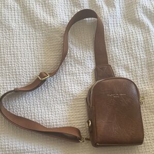 Brown Leather Crossbody Bag